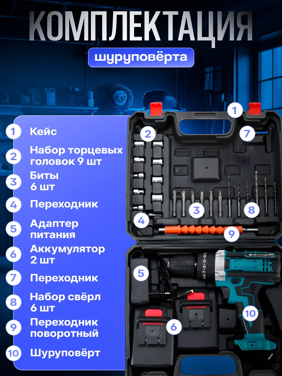 Дрель шуруповерт аккумуляторный для дома