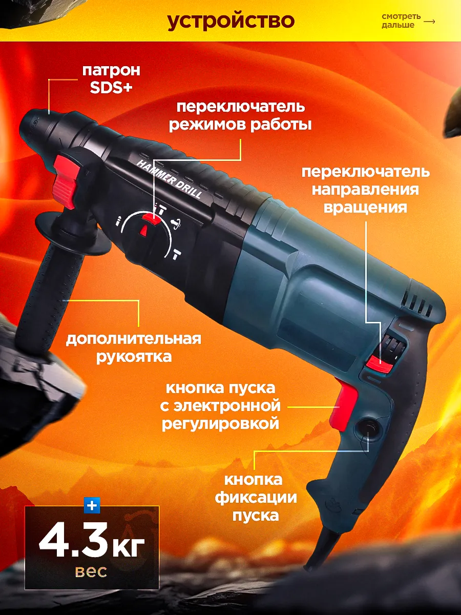 Перфоратор электрический ударный