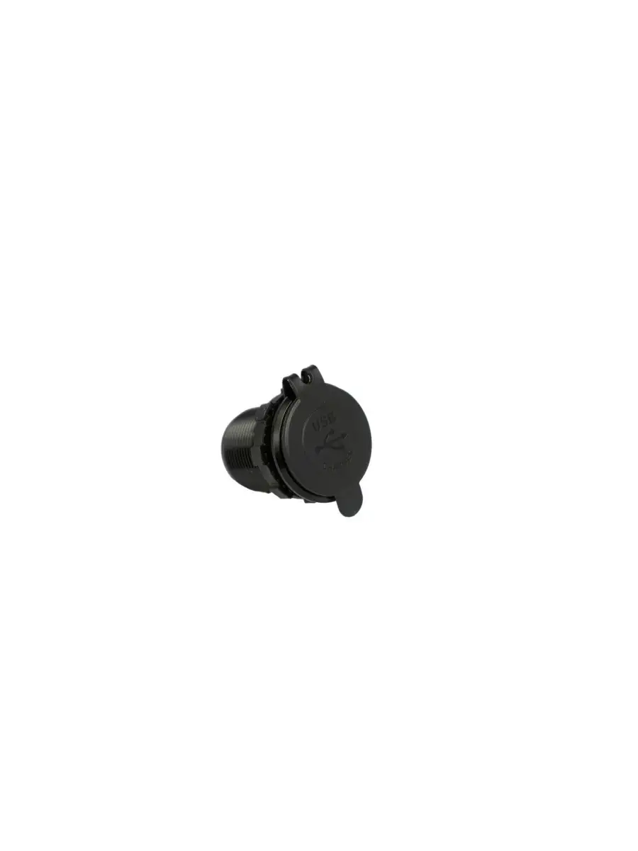 Разъем USB встраиваемый, круглый в авто 12V-24V 3USB QC3.0