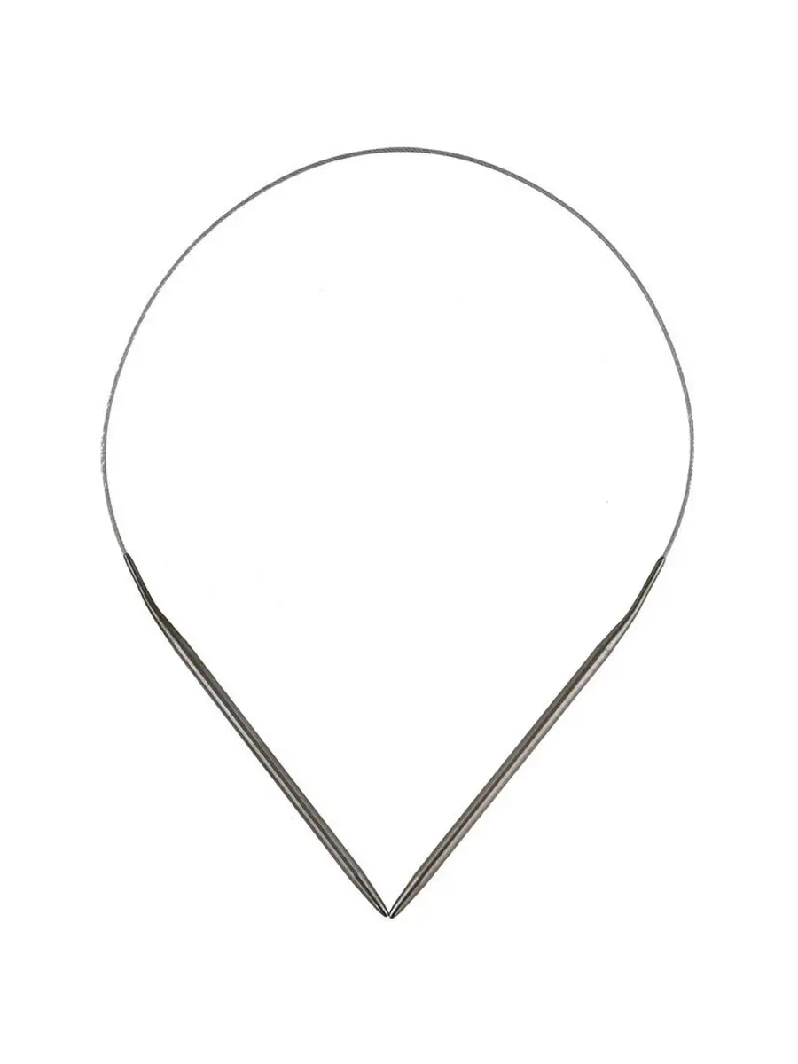 Спицы для вязания, круговая на тросике d4мм, 40 см