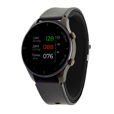 Часы с тонометром и точным измерением давления Health Watch Pro №80M, чёрный