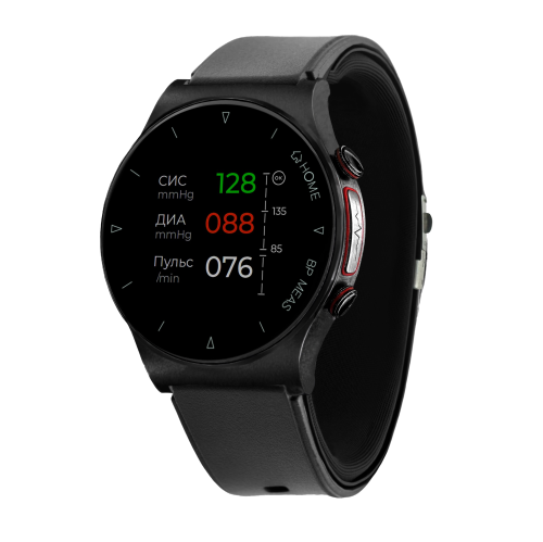 Часы-тонометр с ЭКГ и точным измерением давления HEALTHBAND Pro №80ME, чёрный