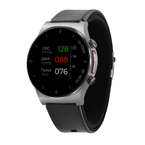 Часы-тонометр с ЭКГ и точным измерением давления HEALTHBAND Pro №80ME, серебристый