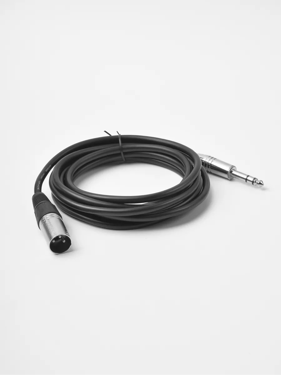 Аудиокабель 3м, Jack - XLR, экранированный