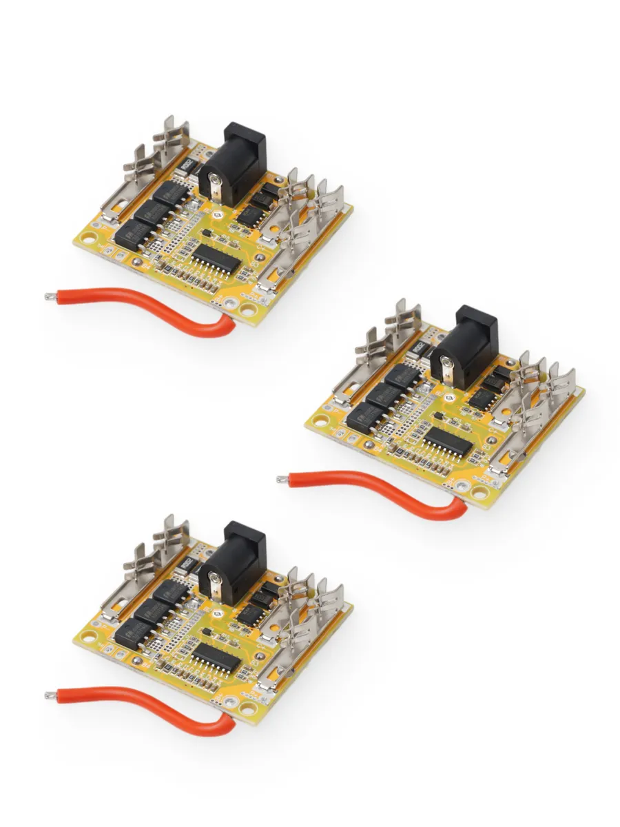 Плата защиты BMS 5S 21V 20A для Li-ion батареи 3 штуки