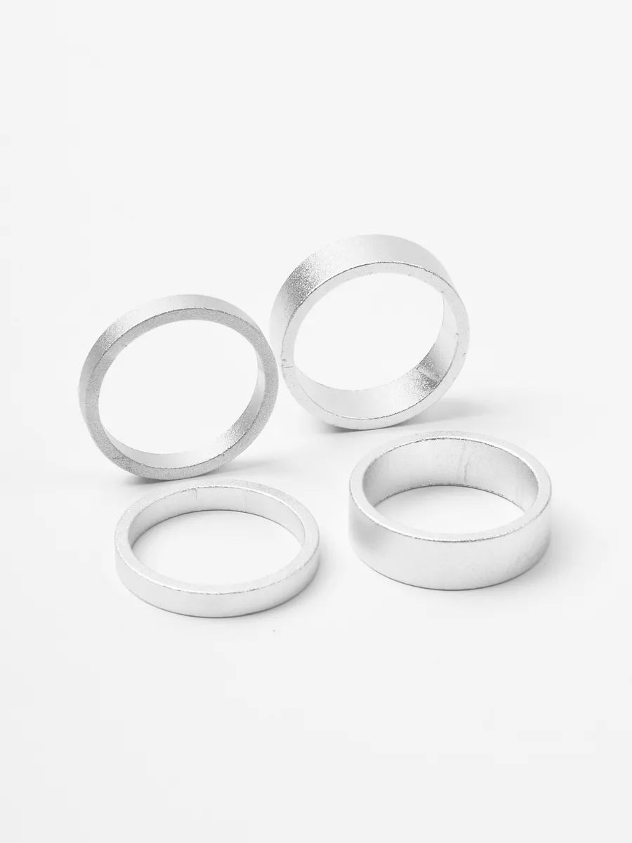 Удлинитель высоты руля велосипеда 1-1/8", 125 мм, (хром)