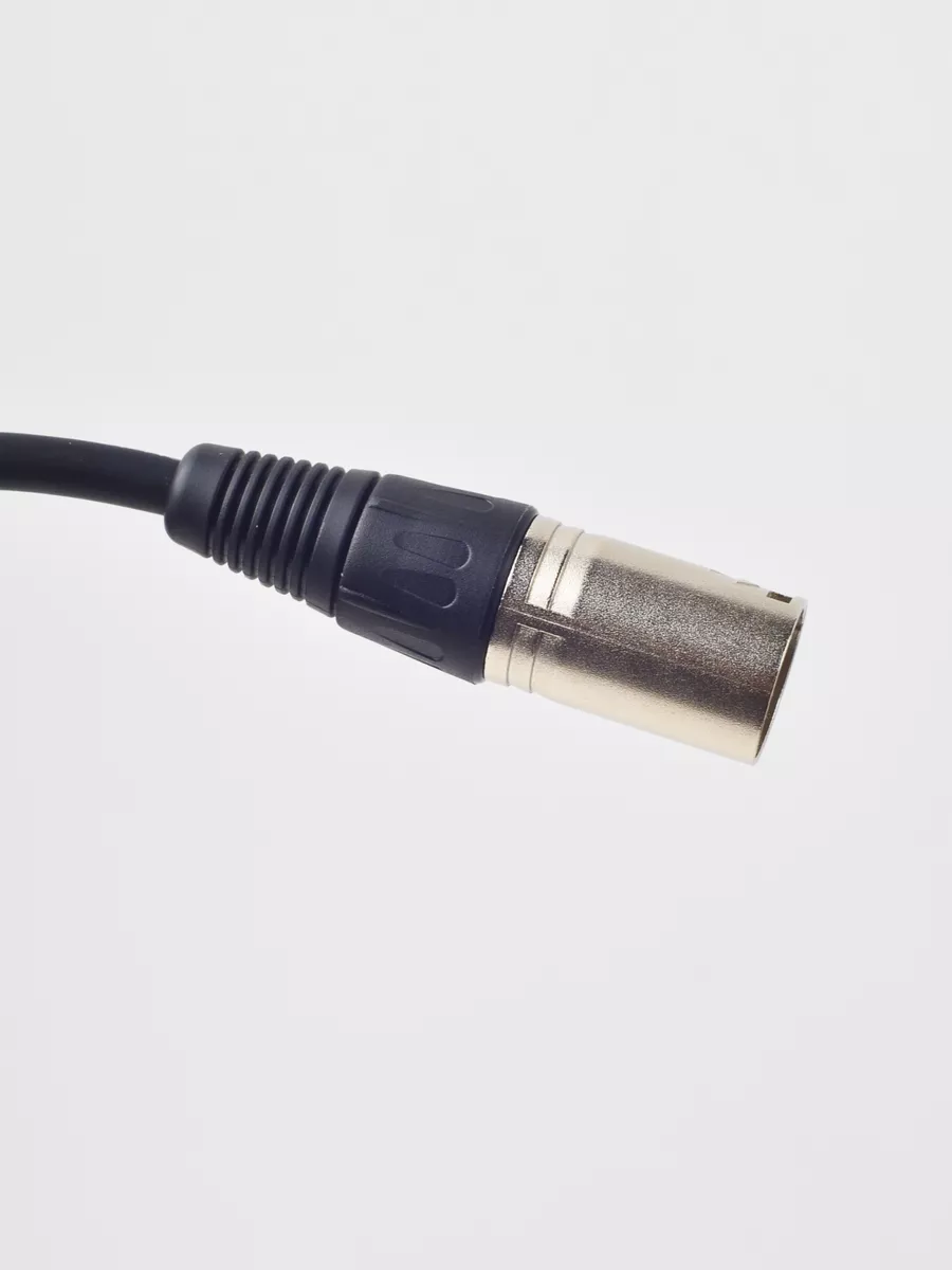 Аудиокабель 1.5 метра, 6,3мм стерео jack - XLR, черный
