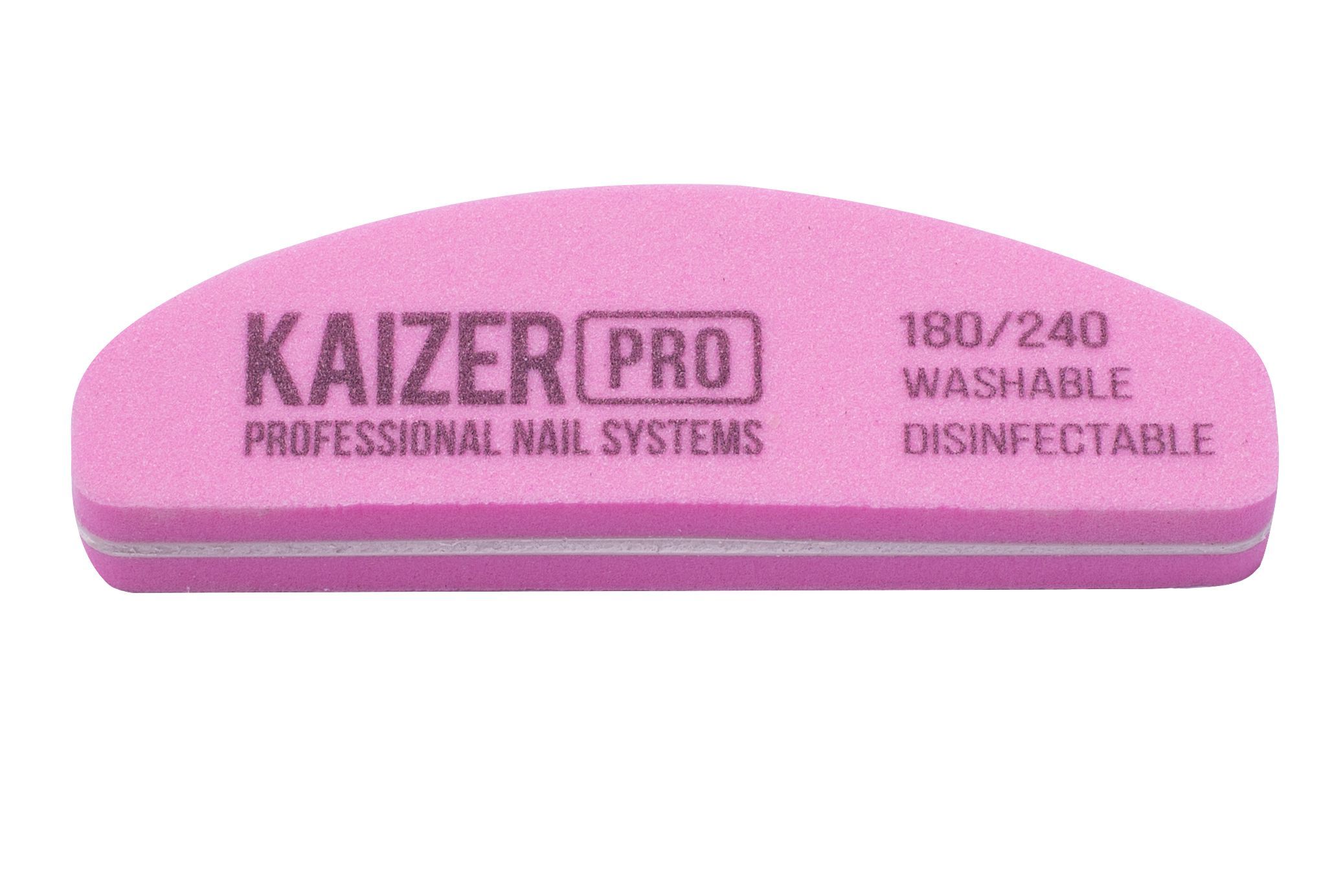 Пилка мягкая для маникюра, бафик шлифовочный, цвет розовый, KAIZER PRO