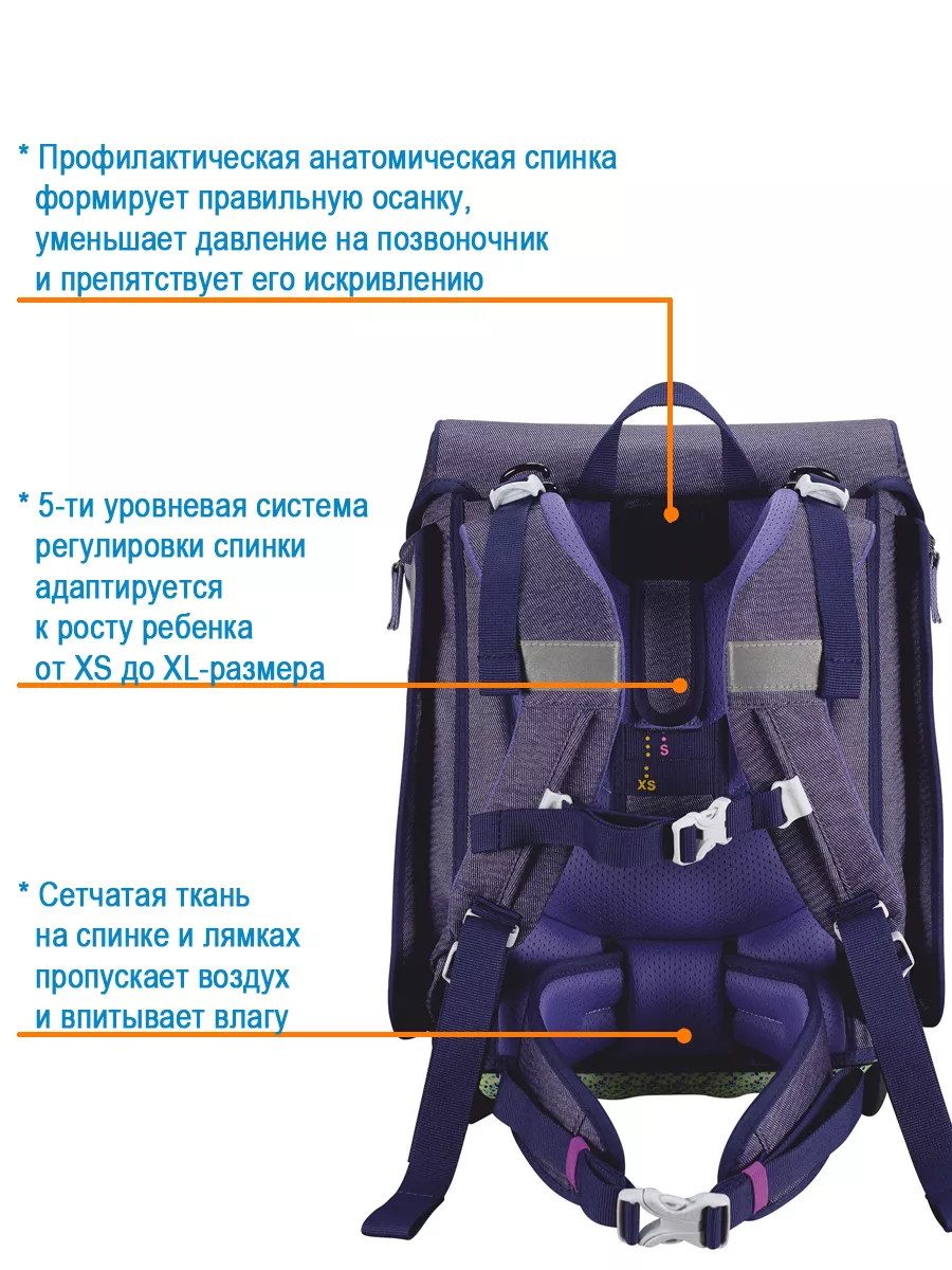 Ранец школьный ортопедический для первоклассника