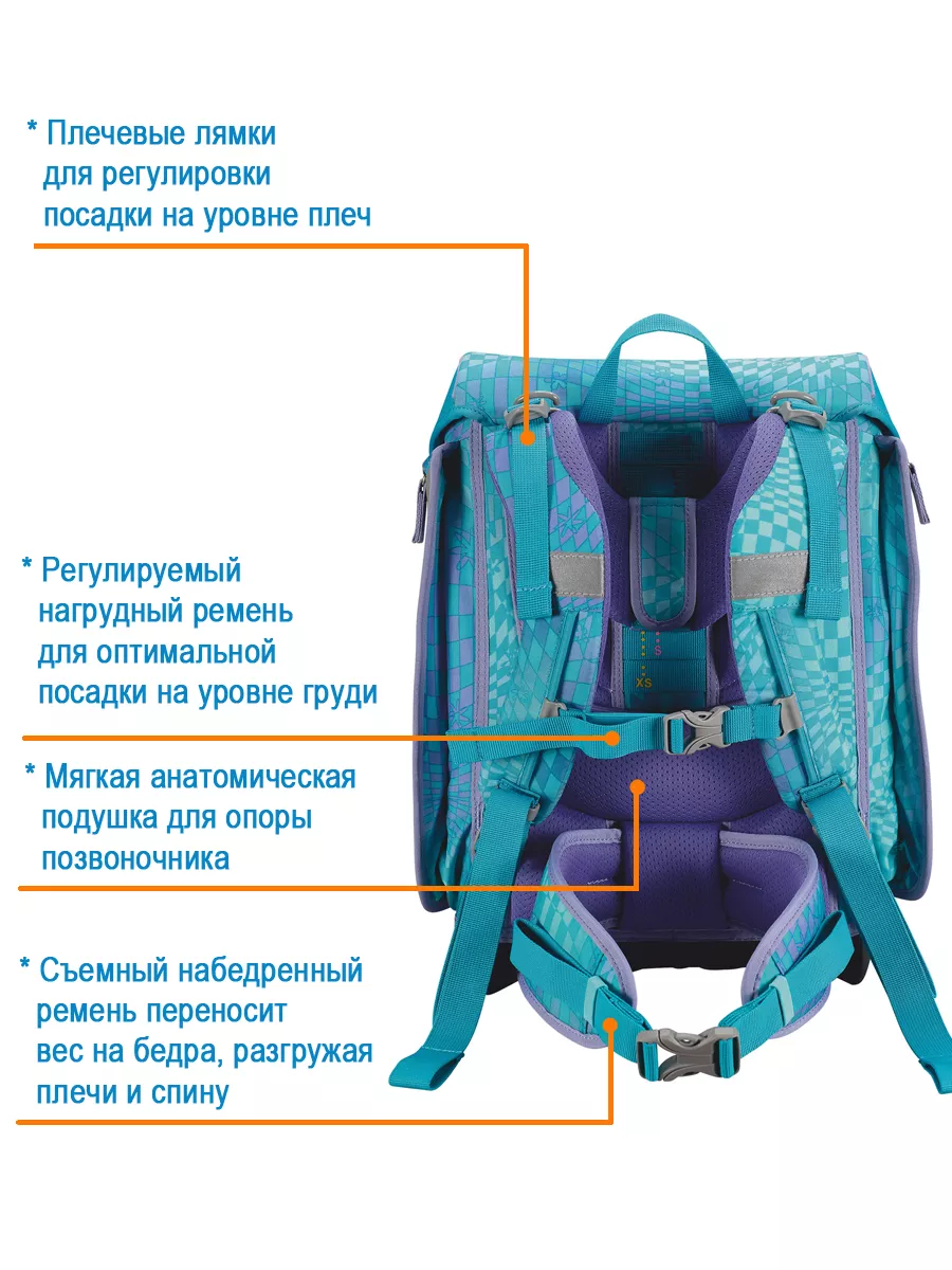 Ранец школьный ортопедический для первоклассника