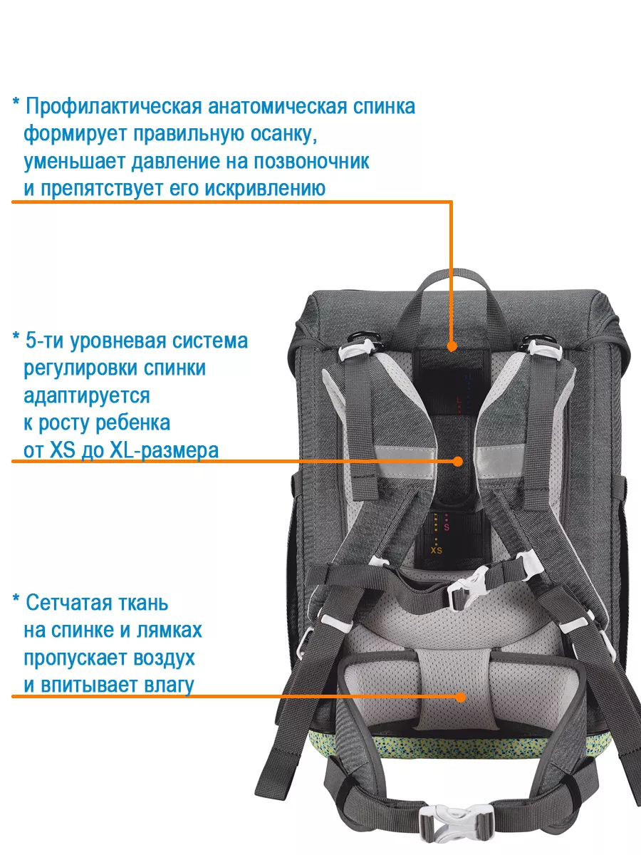 Ранец школьный ортопедический для первоклассника