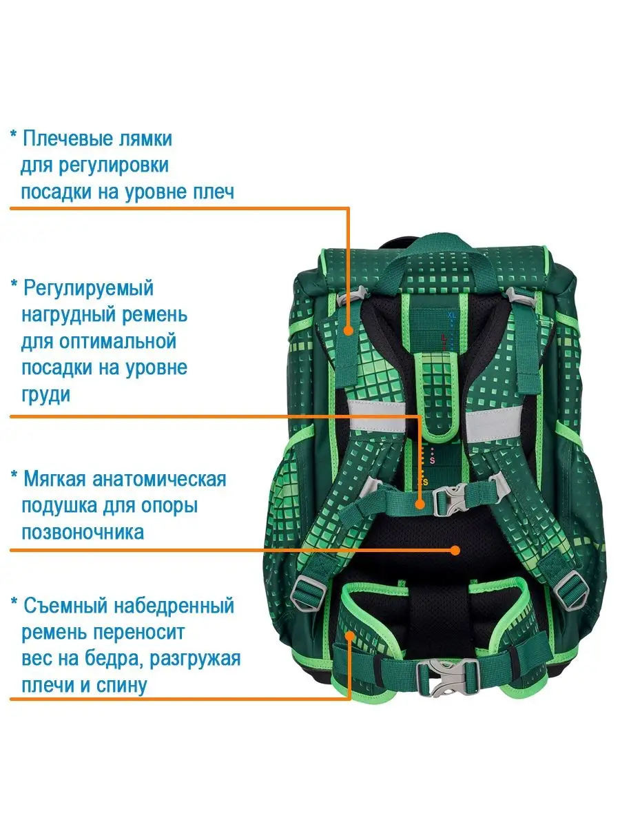 Ранец школьный мальчики ортопедический для первоклассника