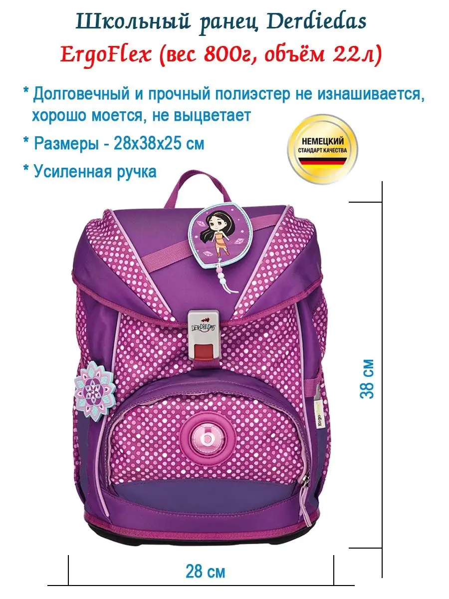 Ранец школьный девочки ортопедический для первоклассника