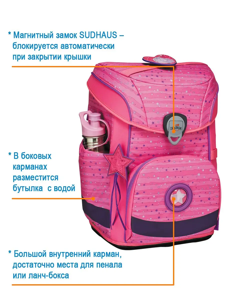 Ранец школьный девочки ортопедический для первоклассника