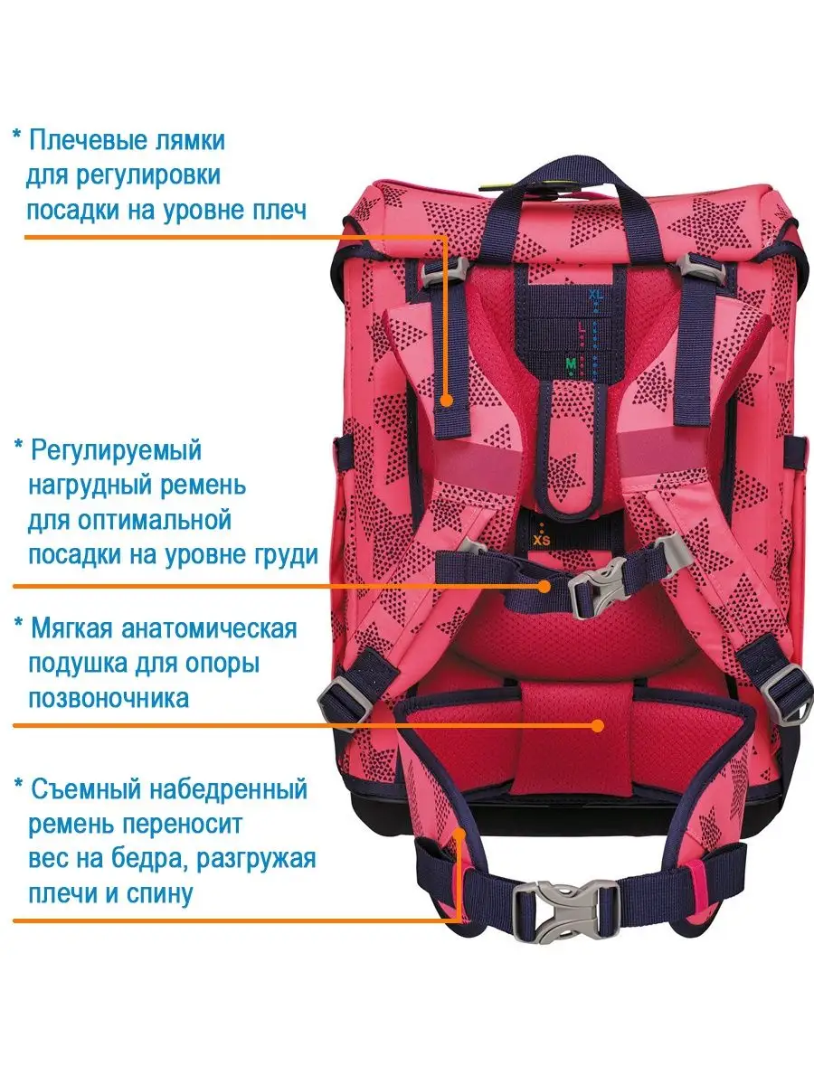 Ранец школьный девочки ортопедический для первоклассника