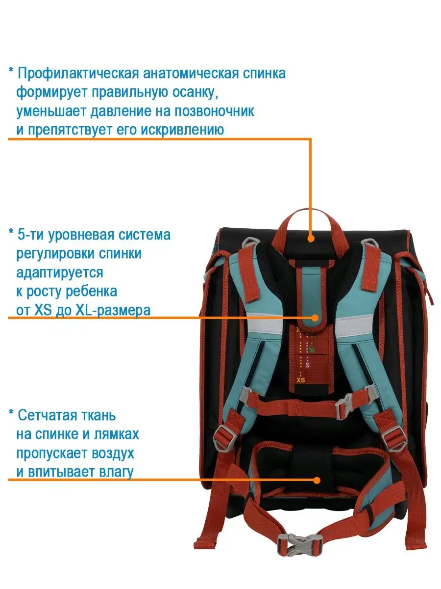 Ранец школьный мальчики ортопедический для первоклассника