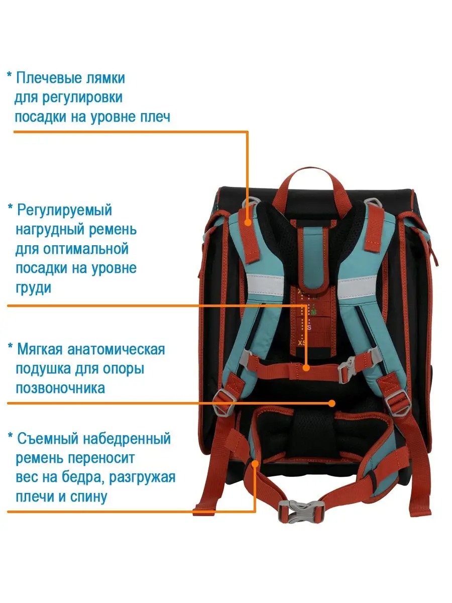 Ранец школьный мальчики ортопедический для первоклассника