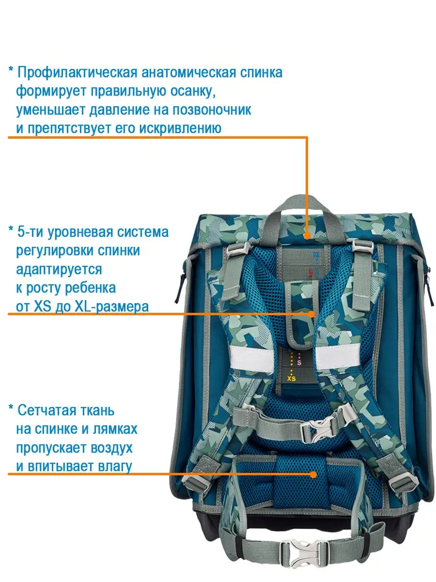 Ранец школьный мальчики ортопедический для первоклассника