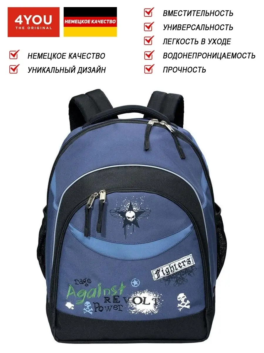 Рюкзак школьный сумка городской портфель молодежный