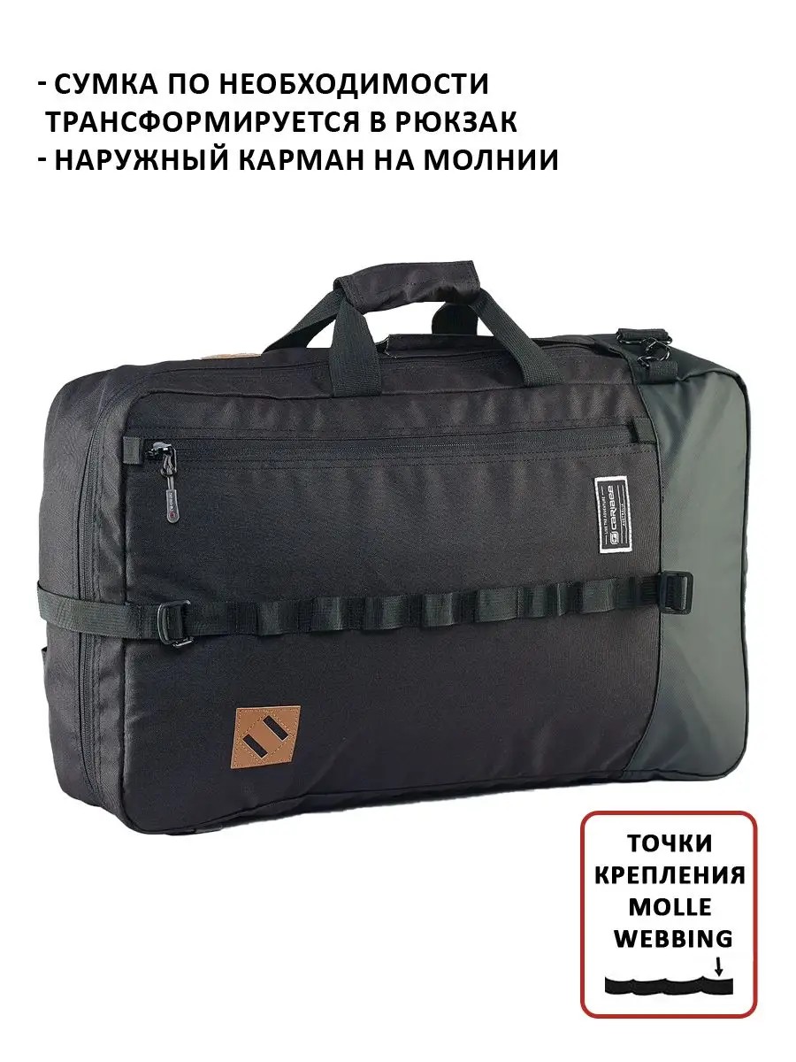 Сумка-рюкзак дорожная мужская городская для ручной клади