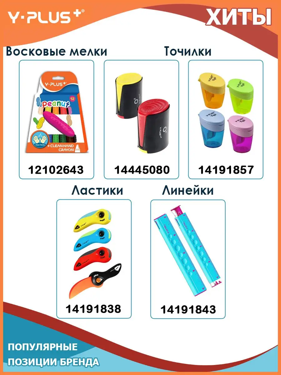 Ластик для карандаша 2 штуки Butterfly