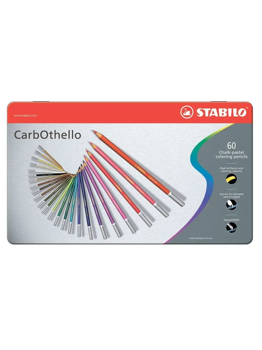 Карандаши цветные пастельные художественные CarbOthello 60цв
