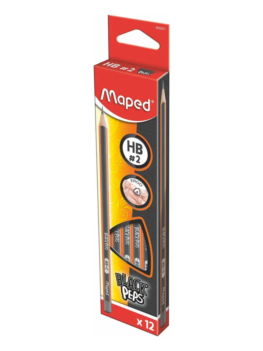 Карандаш простой НВ BLACK PEP'S 12шт