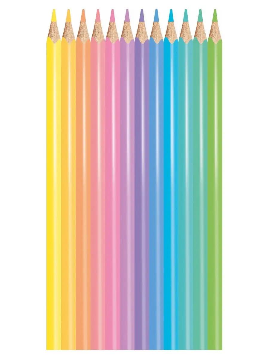 Карандаши цветные пастельные 12 цв COLOR'PEPS PASTEL