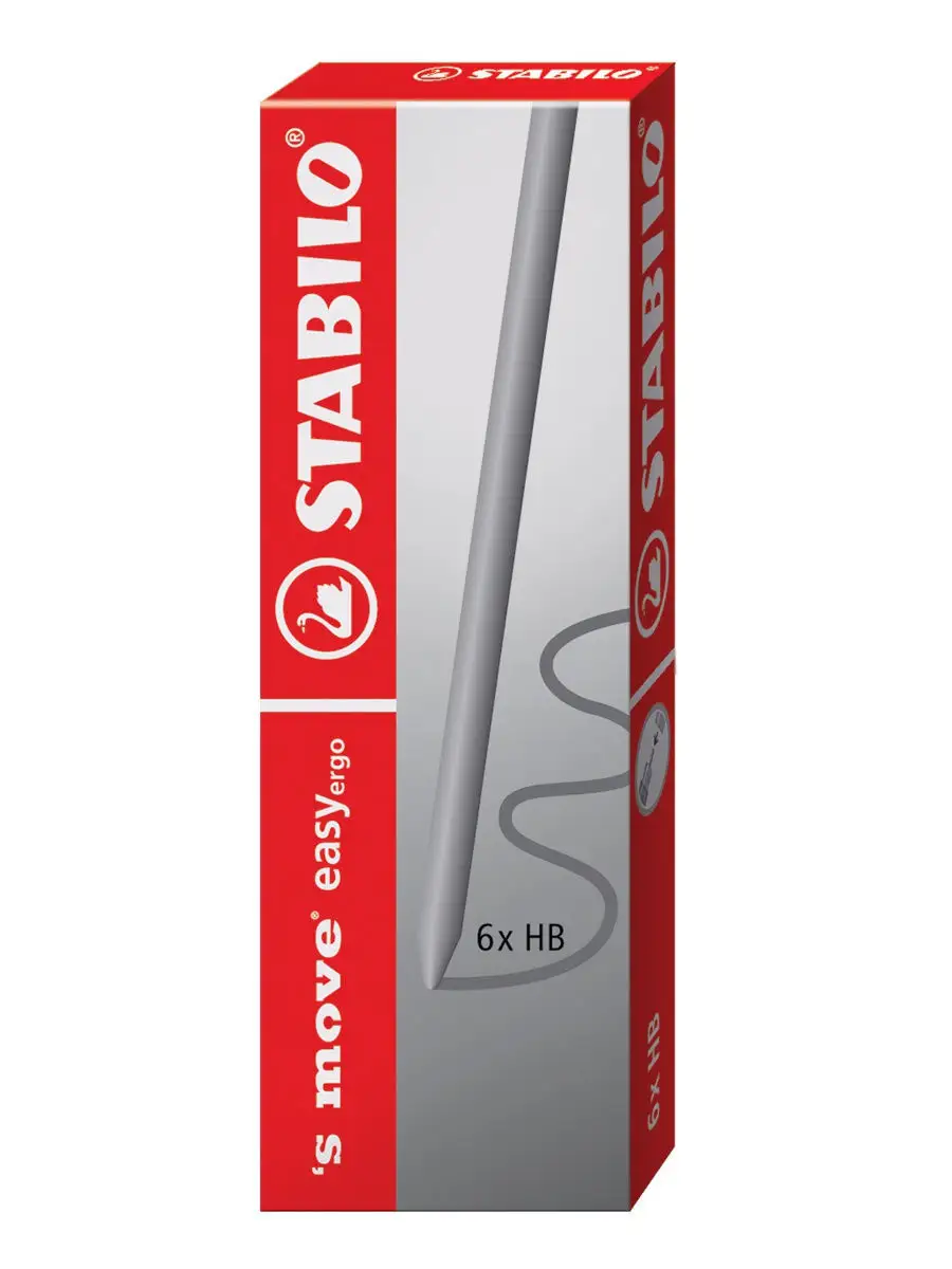 Грифели для механических карандашей STABILO EASY 3,15мм 6 шт