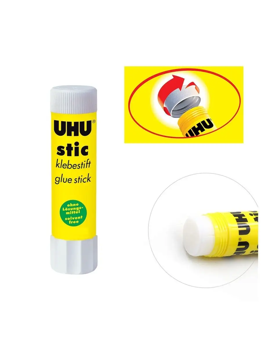 UHU Клей-карандаш 8,2г 2 шт + Магик 8,2г 1 шт