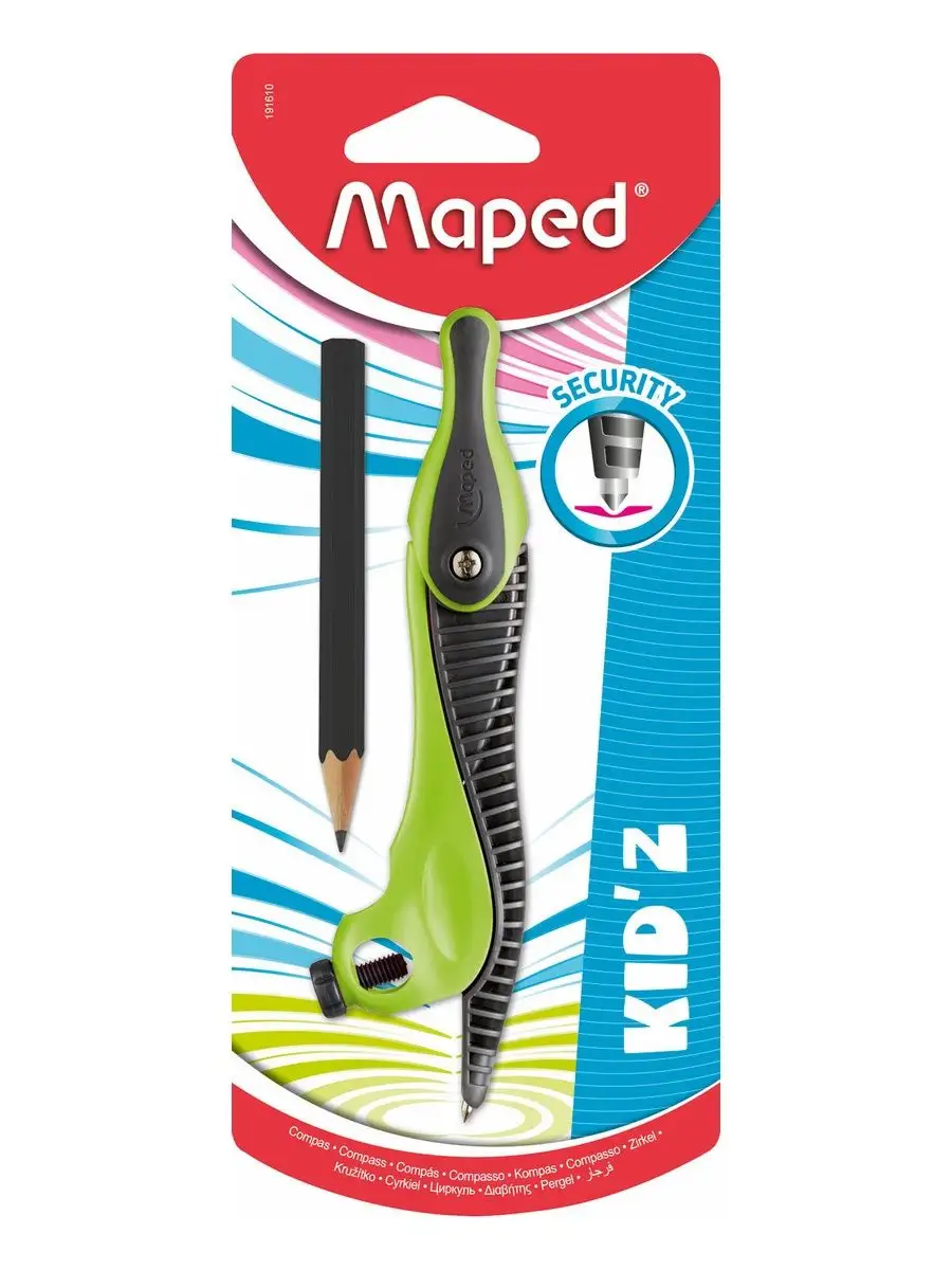 Циркуль пластиковый + карандаш MAPED KID'Z