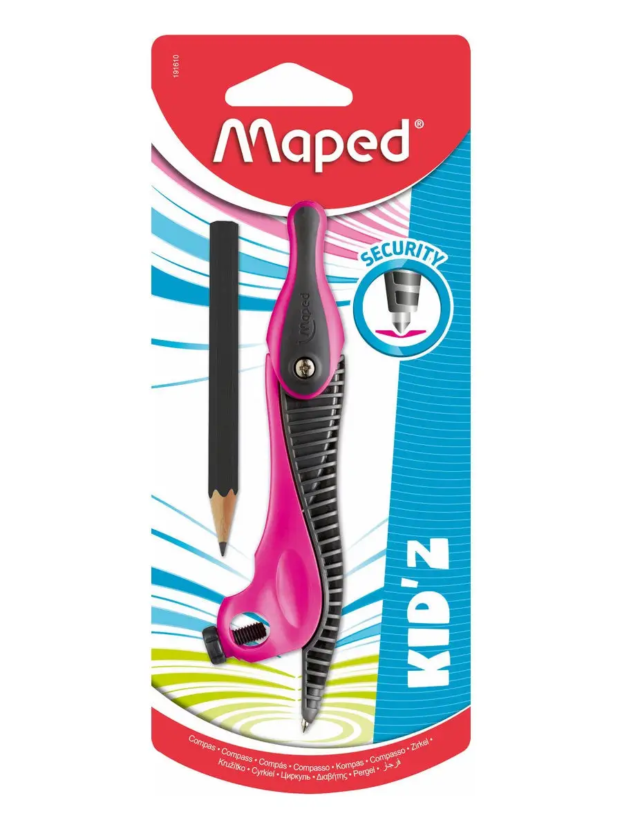 Циркуль пластиковый + карандаш MAPED KID'Z