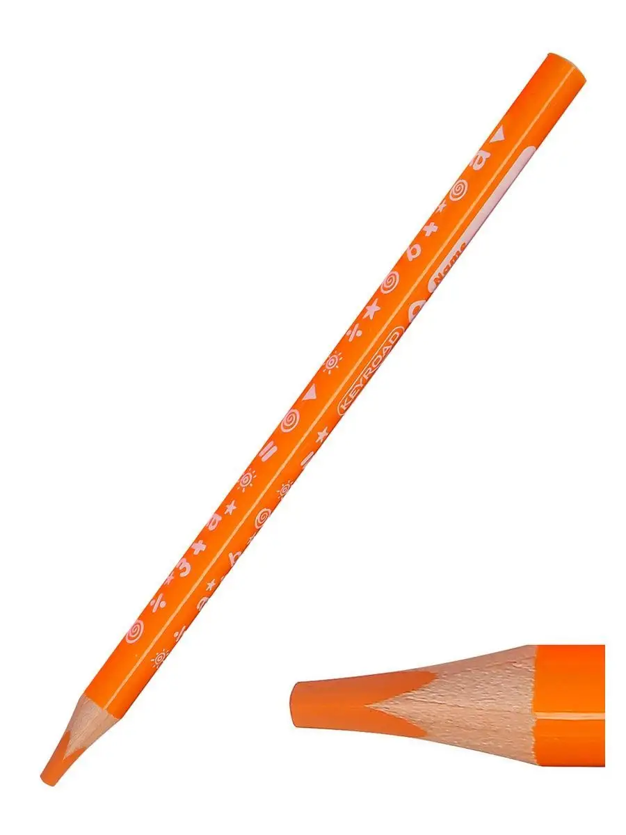 Цветные карандаши Rocket Jumbo 12 цв трехгранные, металл