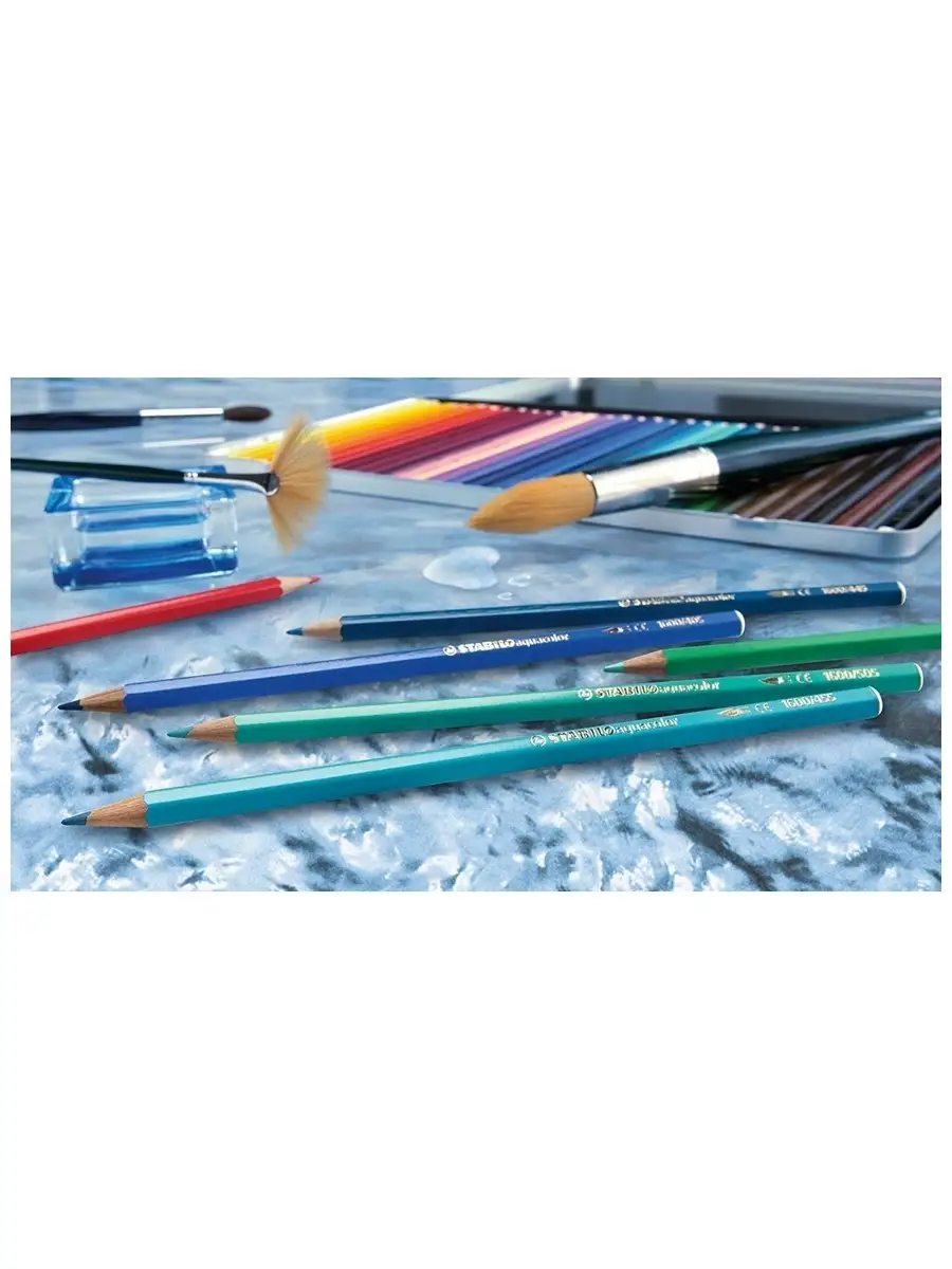 STABILO aquacolor ARTY набор акварельных карандашей 36цв