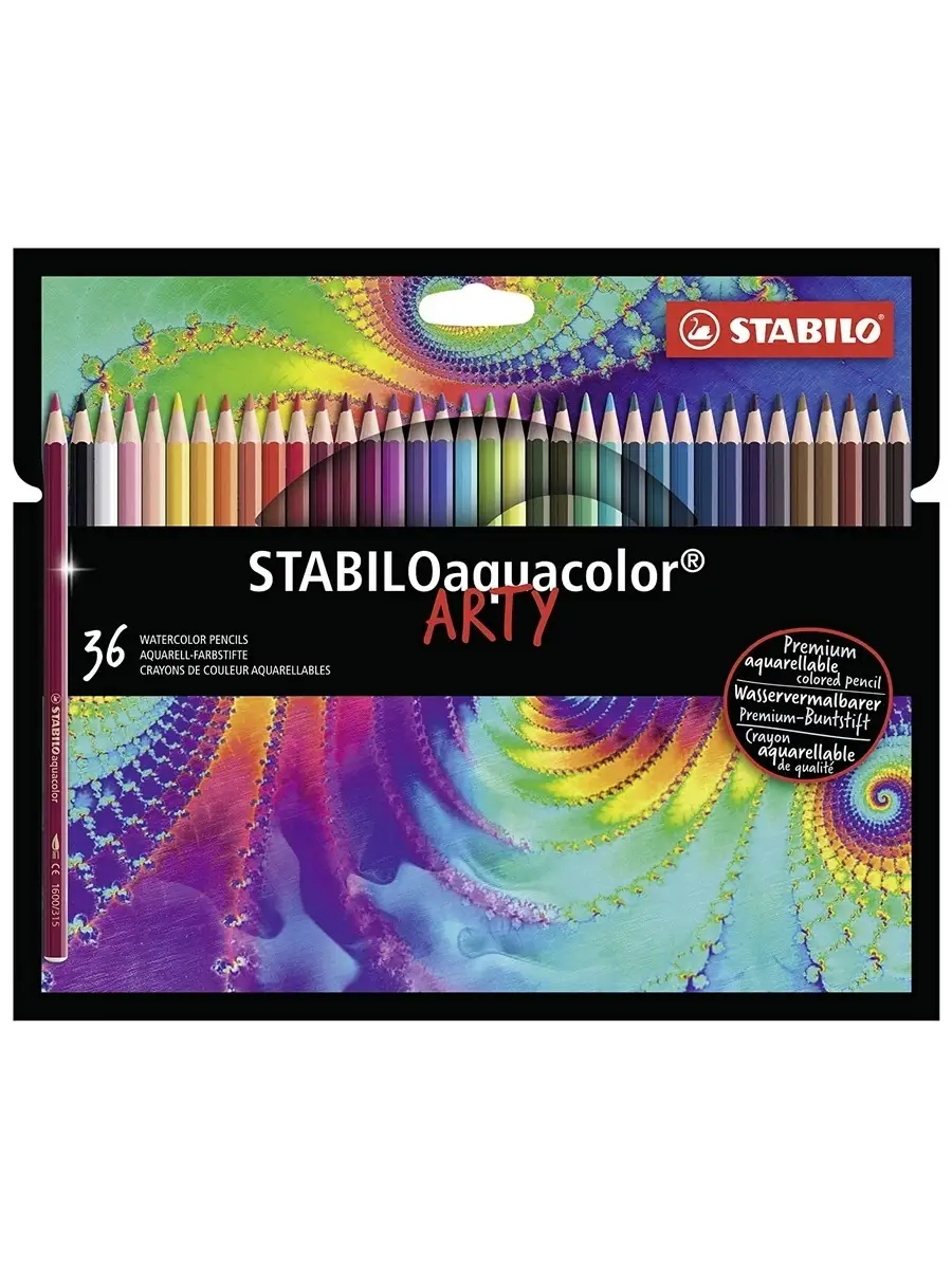 STABILO aquacolor ARTY набор акварельных карандашей 36цв