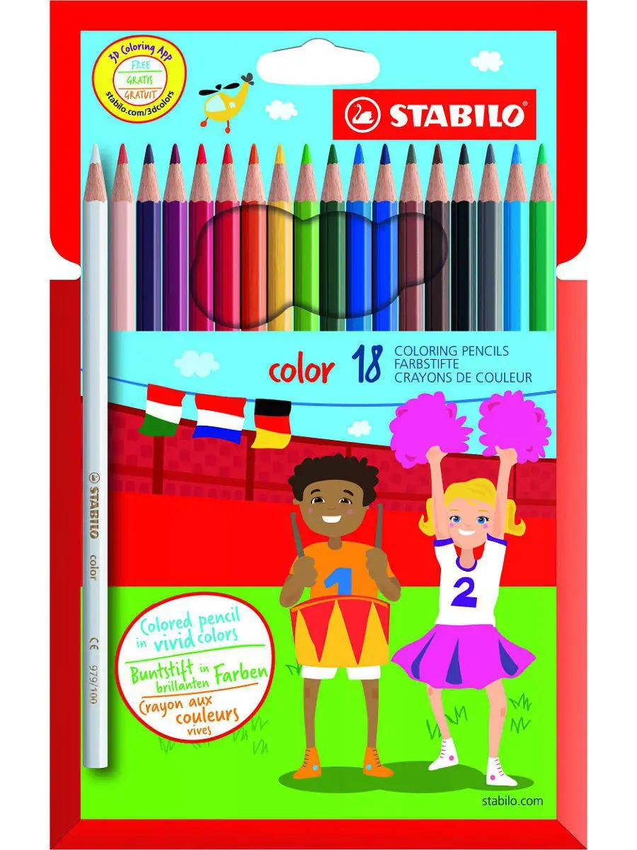Карандаши цветные color, 18 цветов