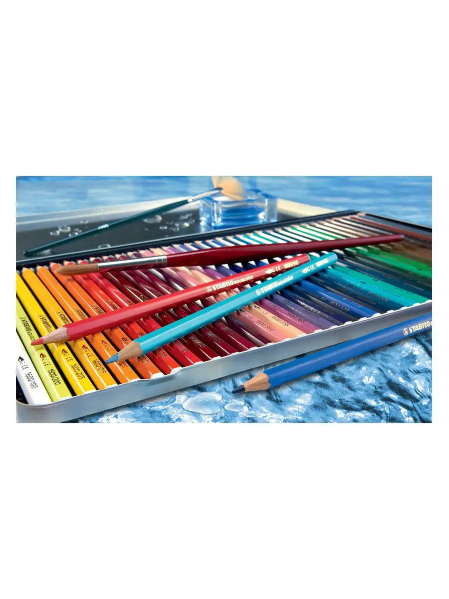 Карандаши цветные акварельные aquacolor, 36 цветов