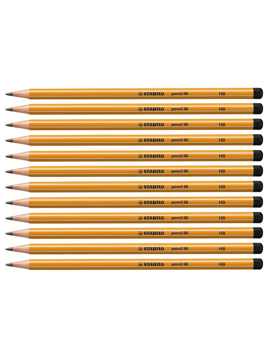 Карандаш чернографитный простой pencil 88, 12шт/уп твердость НВ