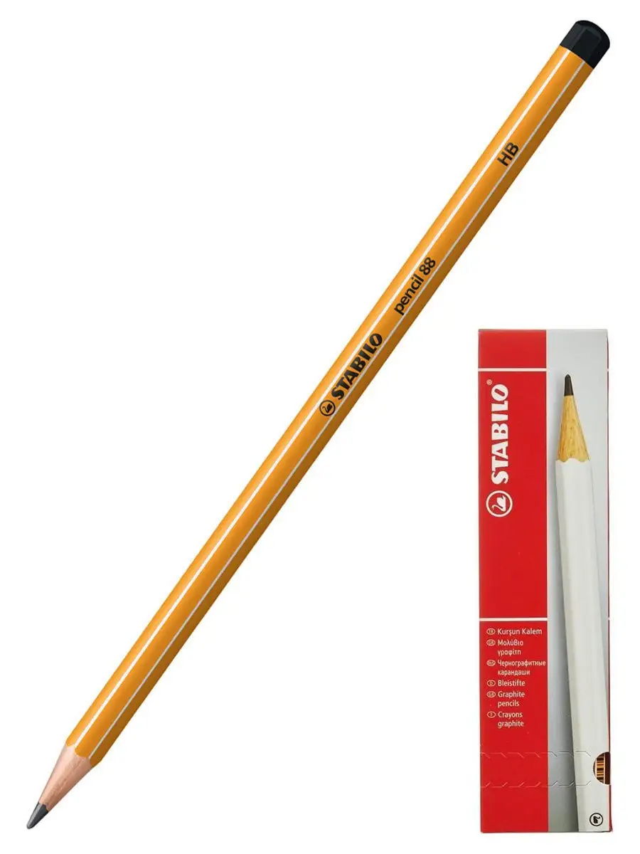 Карандаш чернографитный простой pencil 88, 12шт/уп твердость НВ