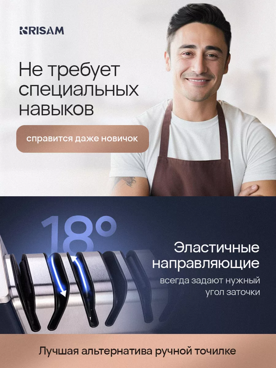 Точилка для ножей кухонных электрическая профессиональная