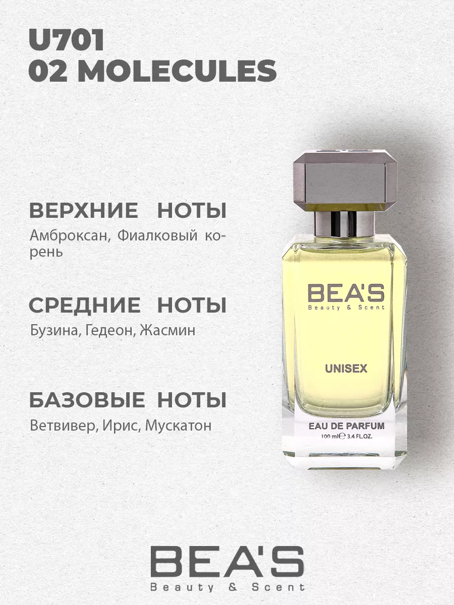 Парфюмерная вода Молекула Escentric 02 U701 100 мл