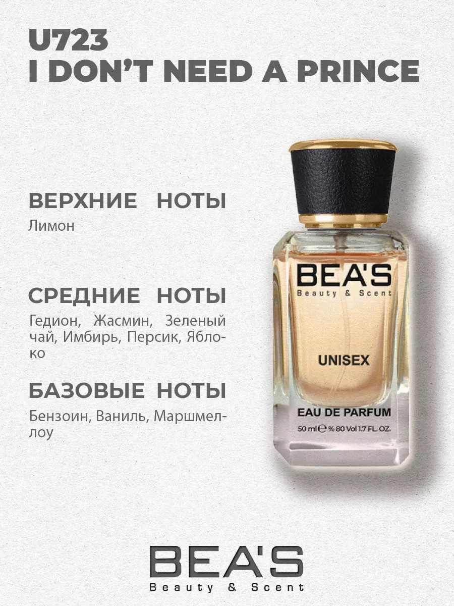 Парфюмерная вода I Don't Need A Prince U723 50 мл
