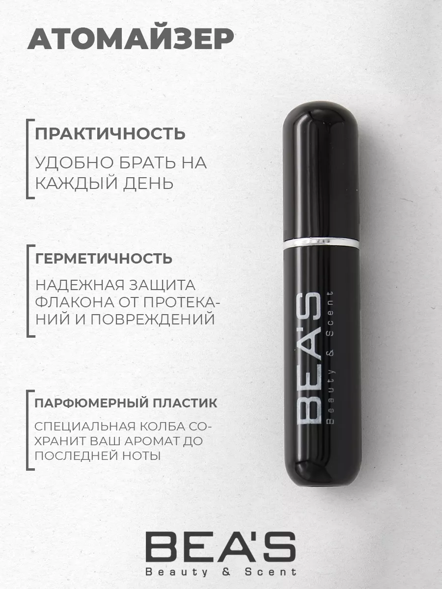 Атомайзер для духов 5 мл черный
