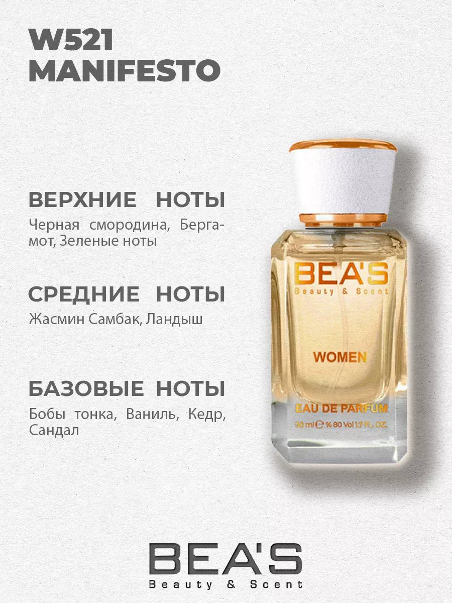 Парфюмерная вода Manifesto аромат Манифесто W521 50 мл