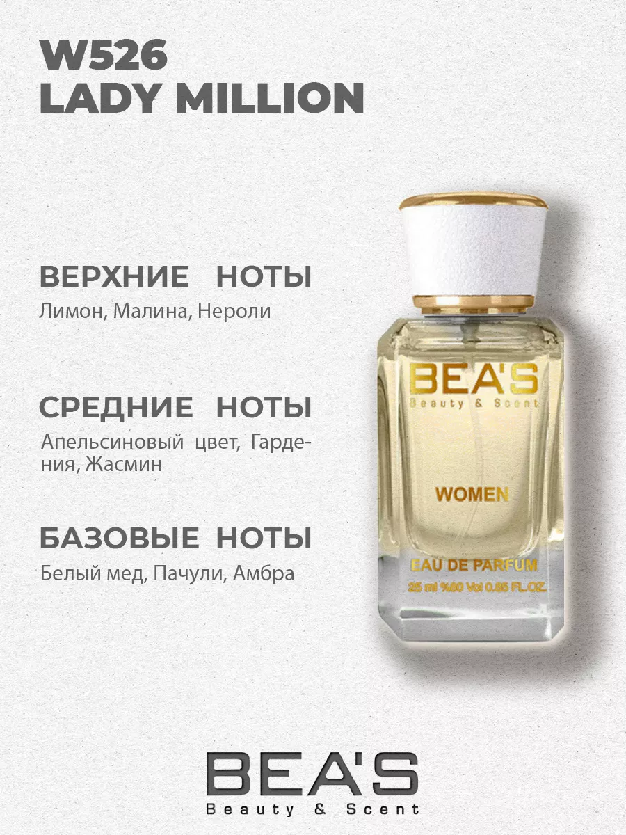 Парфюмерная вода Lady Million Миллион W526 25 мл