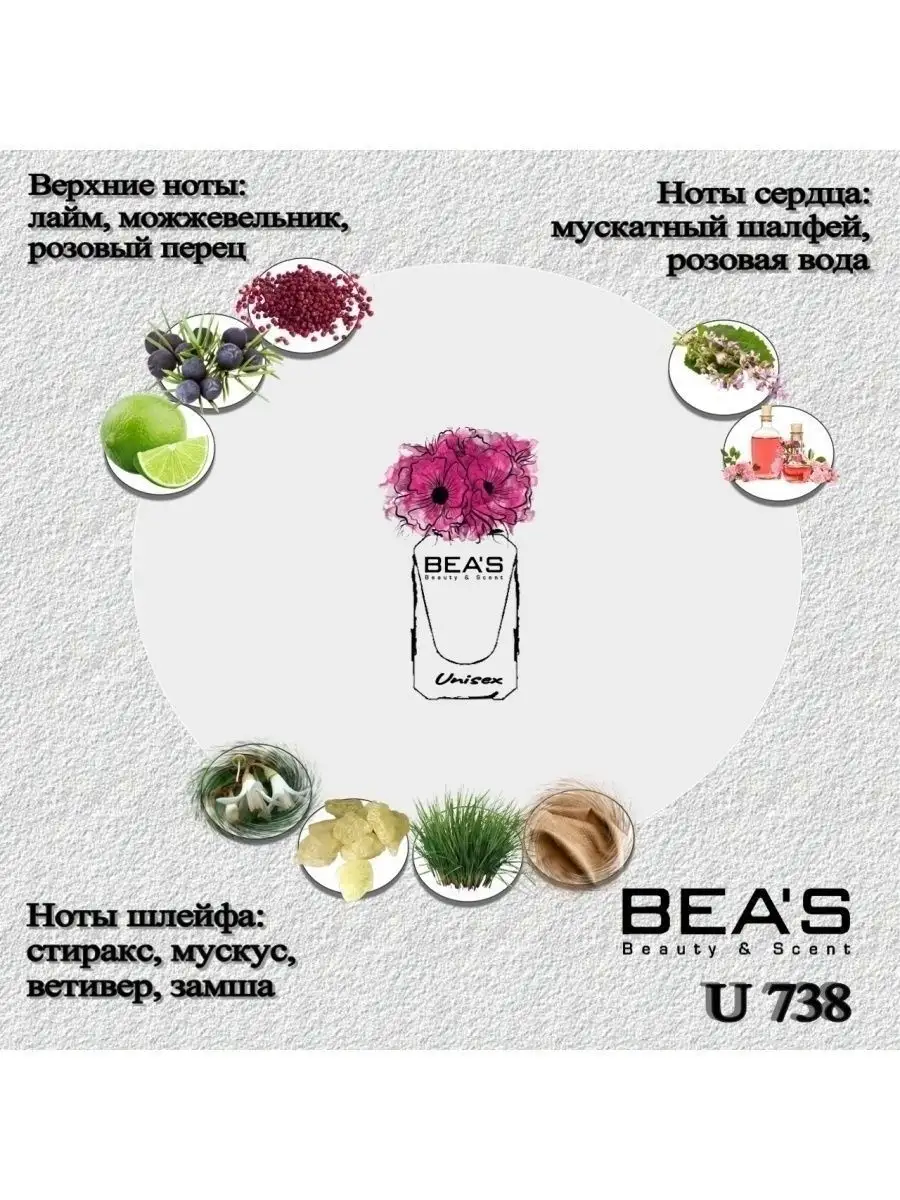 Парфюмерная вода French Leather U738 10 мл