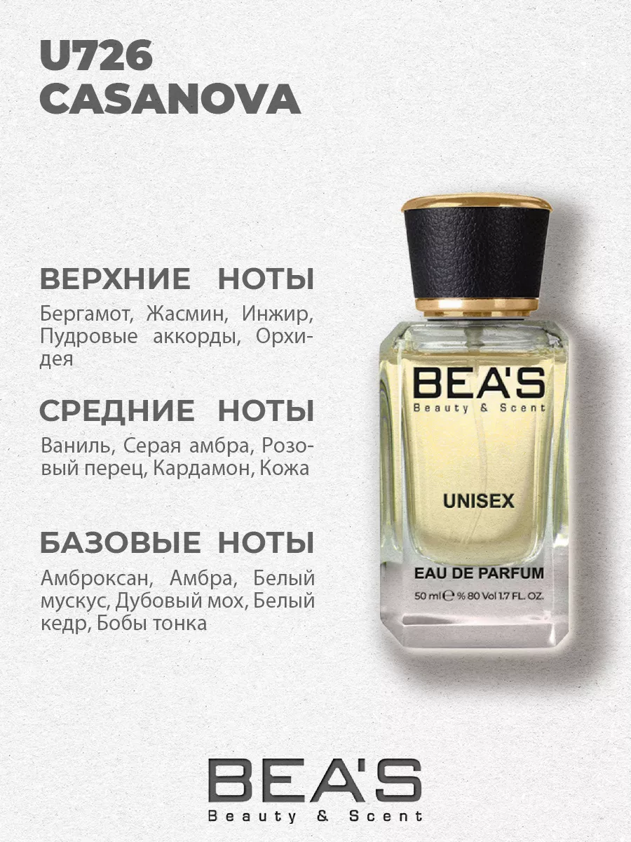 Парфюмерная вода Casanova U726 50 мл