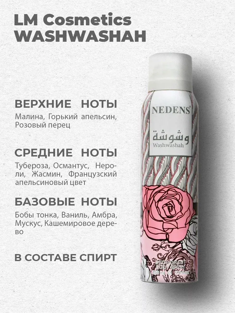 Дезодорант женский парфюмированный Washwashah Women 150 мл