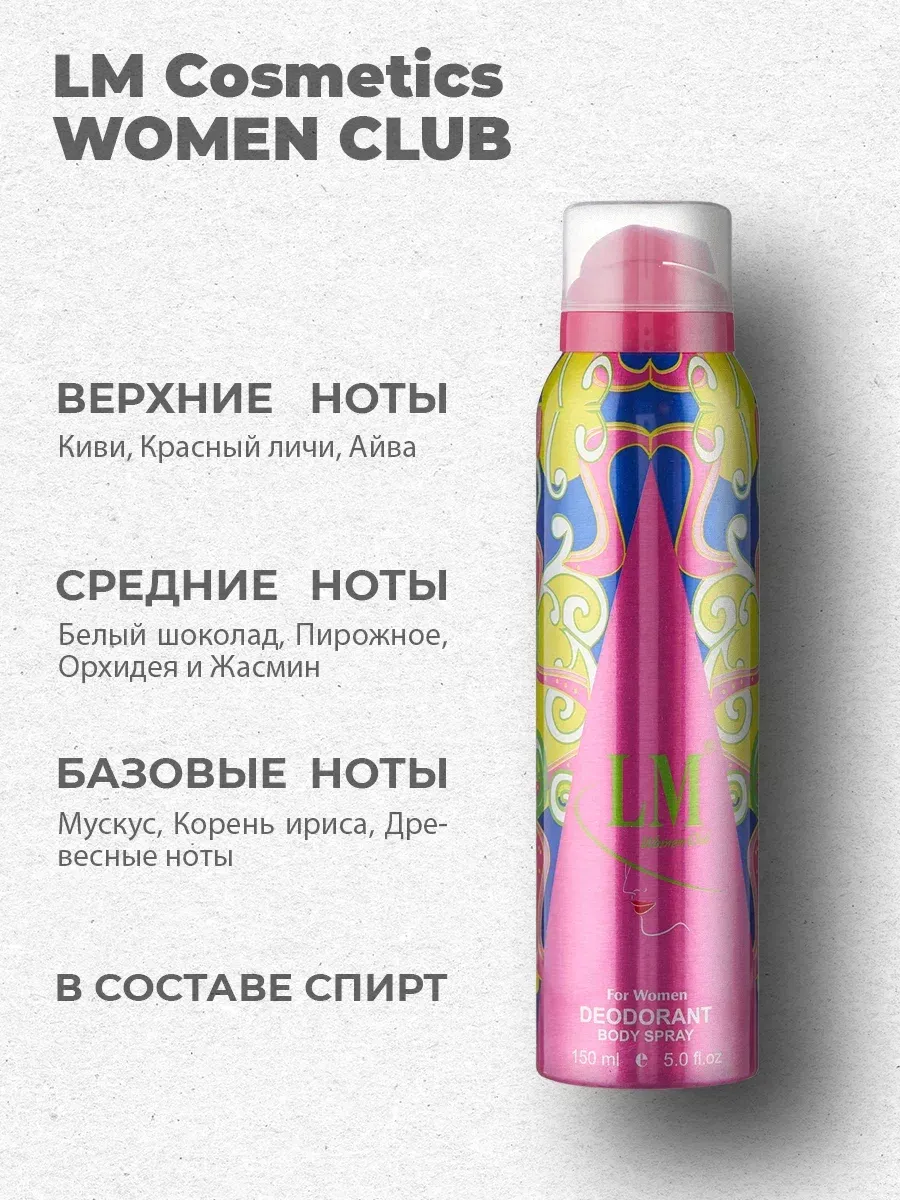 Дезодорант женский парфюмированный Women Club 150 мл