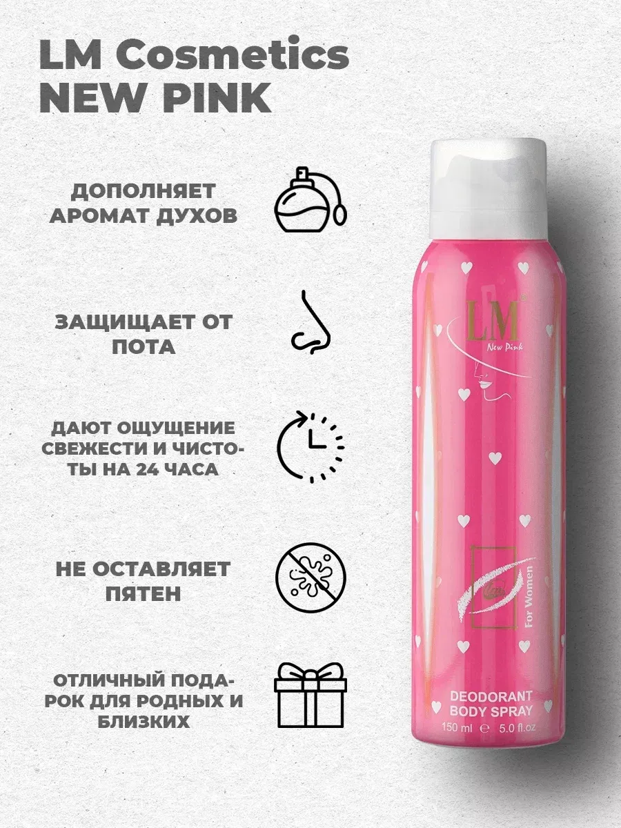 Дезодорант женский парфюмированный New Pink For Women 150 мл